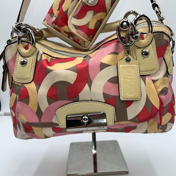 Coach Kristin Chain‎ Link Bag and Wristlet Duo - Picture 2 of 16